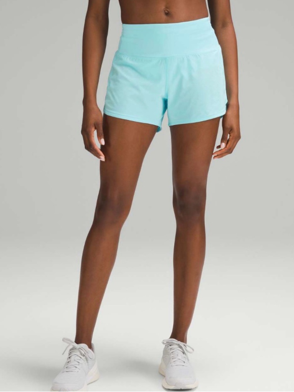 Light Blue Women’s High-Waist Lounge Shorts